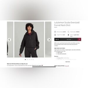 Lululemon scuba funnel neck